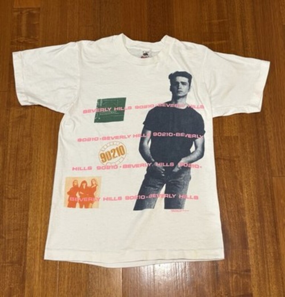Vintage 1991 Beverly Hills 90210 Jason Priestley T-Shirt USA Made Single Stitch